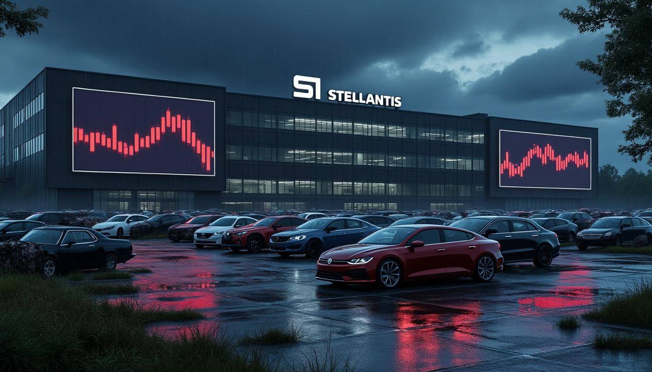 stellantis subit une perte historique de 22,3 milliards en 2025, reflétant une crise financière majeure dans le secteur automobile.